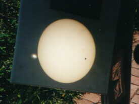 Projektionsbild - Venus vor der Sonne